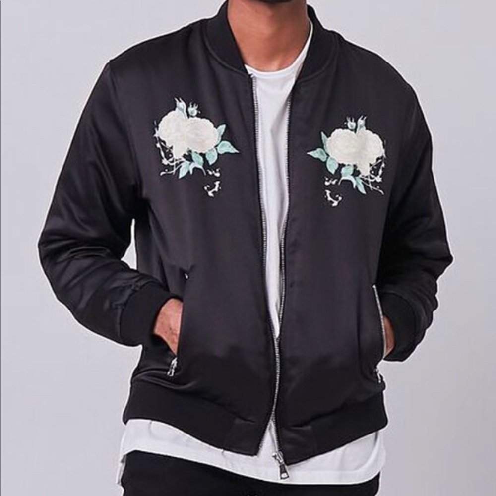 Forever 21 Los Angeles Graphic Bomber Jacket